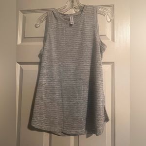 New Without Tags Athleta Breezy Stripe Tank, XS, Gray